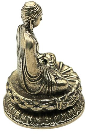 Moderne Wohnkultur, Buddha-Statue, Zen-Gartendekoration, Mönch, Mandala, Skulpturen, buddhistische Statue, Kupfer, Geschenke für Paare