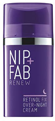 Nip + Fab Retinol Fix Overnight 0.1% Retinol Cream | Nachtcreme mit Retinol | Hyperpigmentierungscreme | Anti-Falten Creme | Hyaluronsäure | 50 ml