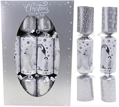 Toyland® Confezione da 12 Cracker Natalizi Penguin & Polar Bears