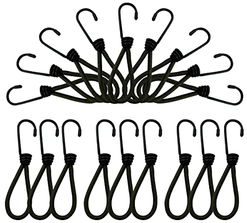 Expanderhaken,Spanngummi,Expanderschlingen mit Haken,25 Stück Spanngummi | mit Haken,Spanngummi Schwarz Planenspanner,Gummispanner Expanderhaken für Planen