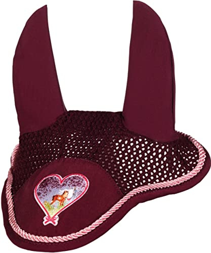 HKM Dream Team Fliegenhaube 3100 Weinrot Pony