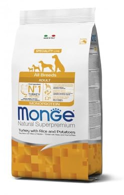 Monge Cane Croquette Adult Turkey Rice and Potatoes 12Kg