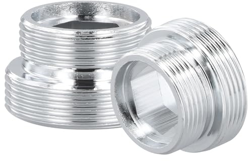 Cozlly 2PCS Tap Faucet Adapter, Metal Faucet Adaptor, Tap Aerator Male Thread, Faucet Adapter for Kitchen Tap, Tap Aerator Connector for Bathroom Kitchen Sink Faucet Water Purifier (M18 - M22)