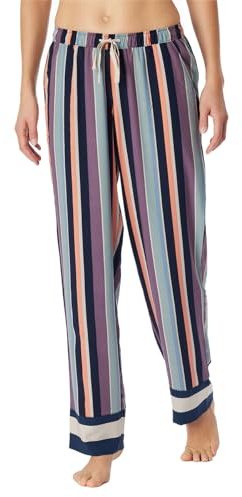 Schiesser Pantalon de Pyjama Long tissé – Mix + Relax Bas de Pijama, Multicolore 2_182054, 44 Femme