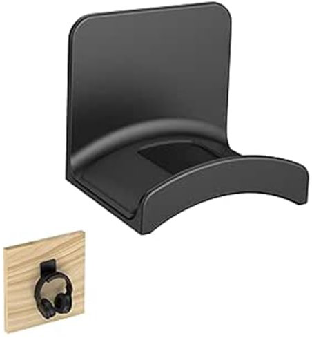 TRHDFW Headphone stand Wall mount perforation-free gaming stand under the table Headphone stand hook stand Suspension headphone stand