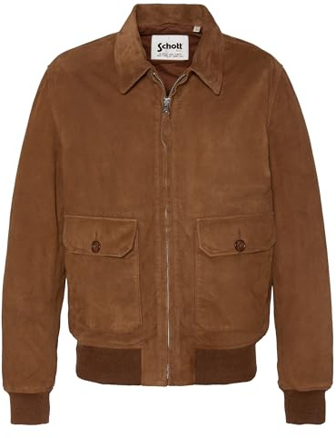 Schott NYC Homme Lcaviators Jacket, RUST, XL EU