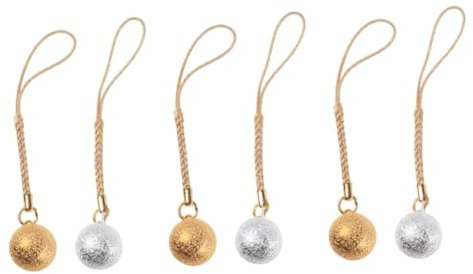 BUGUUYO 6 STK Siegelglocke zum Aufhängen Bastelglocken Handy-Lanyard-Anhänger Telefon Charms DIY Schmuckanhänger Handyanhänger japanischer Glockenanhänger DIY Quastenglocke zum Aufhängen