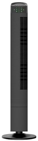 Skyline Ventilatore a Torre 65W con Telecomando - Silenzioso (<55 dB), Design Compatto, 3 Velocità, 3 Modalità, Oscillazione 90°, Timer 8h, Flusso Aria 500 m³/h, Risparmio Energetico