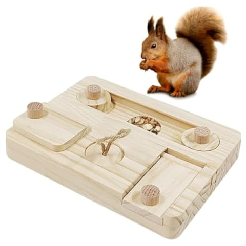 criceto ricerca cibo giocattolo – falciatrice – feeder | Hide Treat Snuffle Puzzle Gioco di arricchimento per cincillà Hedgehog Ratti Cavia – Gerbil Pet – Attività di alimentazione giochi Tra