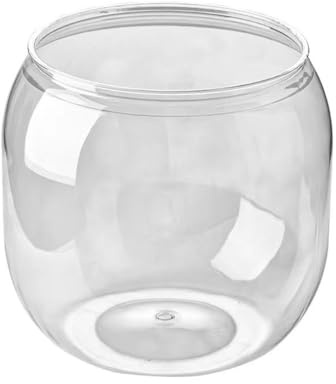Petit aquarium de bureau, aquarium paysager, décoration de table, récipient pour animaux aquatiques, vase hydroponique pour plantes (M, transparent)