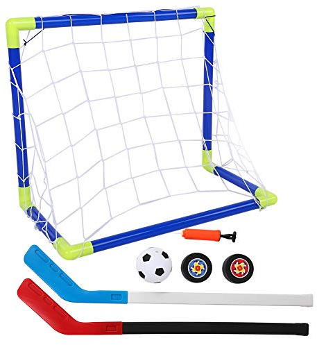 aqxreight 2 in Outdoor Football Ice Hockey Goal Kit with Balls Pump Kid Training Toys is Made Quality Good Football Ice Hockey GoalChildren Training Toy KitIce GoalFootball