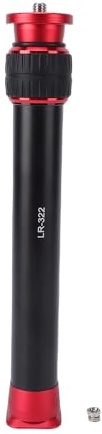 Akozon Asta di Prolunga per Treppiede in Lega di Alluminio Asta Telescopica per Impieghi Gravosi da 32 Mm di Grande Diametro con Base di Rilascio per Stabilizzatore Cardanico per