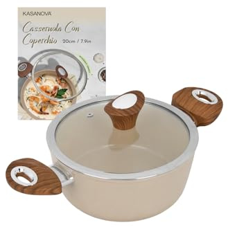 Casseruola 20 cm coperchio taupe New Ceramic