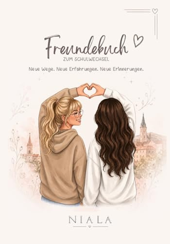 Freundebuch zum Schulwechsel: Schwarzweißes Erinnerungsbuch für Kinder und Jugendliche zum Übertritt