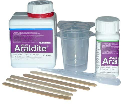 Araldite 2020 | 0,5 kg (385g Harz + 115g Härter) | Huntsman | Zwei Komponenten 2K Kleber Klebstoff | Epoxid Harz Epoxidharzkleber Epoxidharzklebstoff Epoxidkleber Epoxidklebstoff Epoxidharz