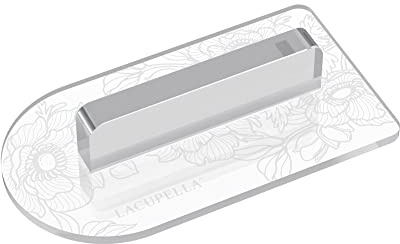 Lacupella Fondant Smoother Tool With Handle Clear Acrylic Transparent Easy Glide For Gum Paste Smoothing (Round Tip)