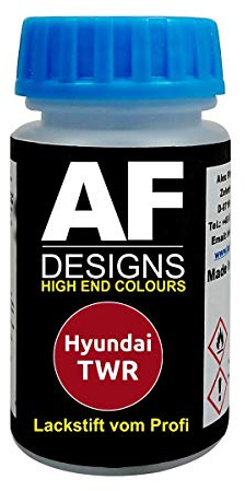 Alex Flittner Designs Lackstift für Hyundai TWR Cool Red | Lackstift geeignet für Farbcode: TWR und Farbname: Cool Red