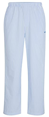 BOSS Herr randig byxor pyjamasbyxor, Öppen Blue470, M