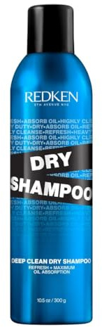 Redken Deep Clean Dry Shampoo For All Hair Types, For Dark or Light Hair - Instantly Refreshes and Absorbs Oil In Between Washes, No Buildup or Residue, 10.5 Oz