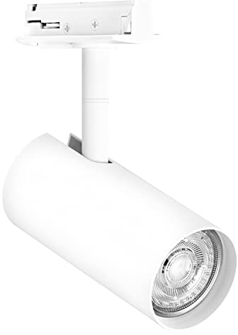 LEDVANCE Tête de luminaire pour système sur rail TRACKLIGHT, blanche, avec culot GU10, peut être équipée d'une lampe normale ou intelligente, intelligente, WiFi, design de type loft, protection IP20