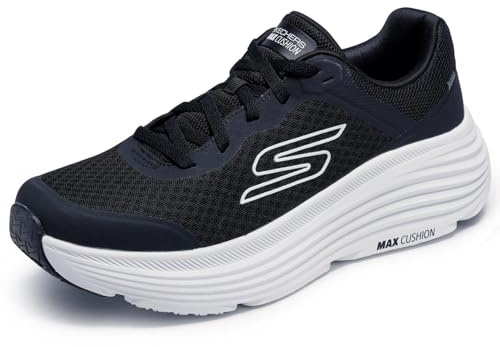 Skechers MAX Cushioning Endeavour Zapatillas para Hombre, Negro/Blanco, 46 EU