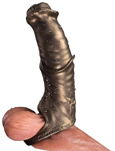 Juguetes eróticos, consolador mujer, consoladores - Consolador realista, funda pene, extensor de pene - 'Shuangyun·Zhan Ma Tao' Textura de Piel y Detalles, Flexible y Suave, Anillo para Retraso de Eya