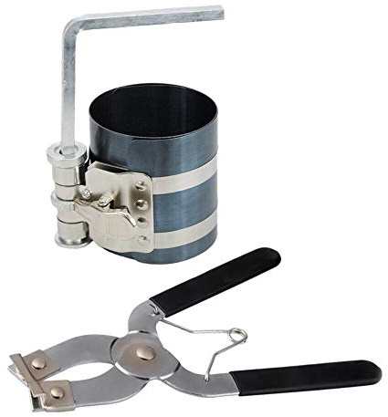 Jemcgrl Outil de pince d'installateur d'anneau de piston et compresseur d'anneau de piston de 2 pièces