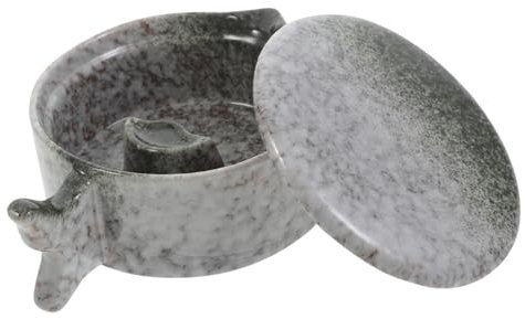 SEWOART Keramik-tintenschale Multifunktions-tintenschale Tintenplatte Mit Deckel Kalligraphie-tintenbrunnen Tintenfass Für Schreibwerkzeuge