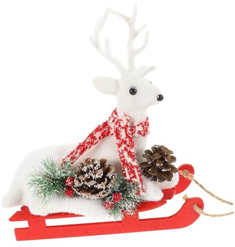 OSOLADY Rentier Statue Für Wohnzimmer Schlafzimmer Büro Schreibtisch Innenraum Dekoration Weihnachtsdeko Elchfigur Zimmerdekor
