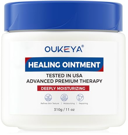 OUKEYA 310g Wundsalbe, Wund und Heilsalbe, Healing Skin Ointment, Hautschutz, Protect & Repair Salbe, Gesicht, Körper und Lippen, Wundheilsalbe für trockene, raue und rissige Haut