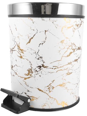 Ciieeo Cesto De Basura Contenedores De Cocina Cubo De Basura Papelera De Baño Papelera De Cocina Bote De Basura De Cocina De Pedales Metal
