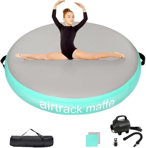 Airtrack Matte Airspot, Circular gymnastics mat 20CM Height Diameter 100CM/140 Inflatable Tumbling Matte Air Barrel