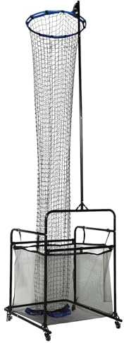 HPDTZ Volleyball Trainer für Zuspiel, Mobiles Trainingsgerät mit Netz, Professionelle Ausrüstung für Technik, Höhenverstellbar 1.7-3.3 m, Stabiles Gerät für Garten und Halle