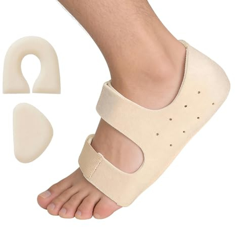 Cuscinetti per tallone, solette per sperone calcaneare – Supporto per arco plantare regolabile con smorzamento gel Sebs, scarpe per tallone per scarpe, supporto antiurto contro il dolore per tutti i