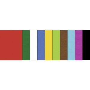 Ludwig Bähr Tonkarton 220g/qm 50x70cm VE=100 Bogen 10 Farben sortiert