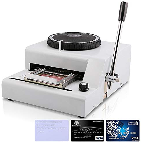 Fayelong Manual Embosser Machine Credit Card Embossing Machine 72 Character Card Embosser for PVC Card Credit ID VIP