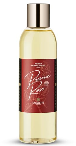 Lavayette Profumo Premium per Lavanderia - Prairie Rose, Profuma Bucato al Rose - Ideale per Tessuti, Biancheria da Letto, Lenzuola Vestiti Lavati a Mano o in Lavatrice- Odore Fresco - 200ml