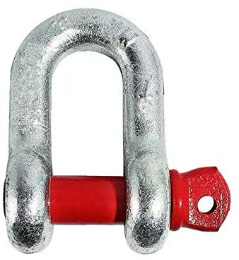 Schäkel aus Karbonstahl mit übergroßem Schraubstift zum Ankerschleppen im Gelände, 1 Stück, 2T