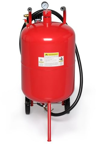 AutoForever 20 Gallon Sandblaster Air Sand Blaster Kit,125 PSI High Pressure Sand Blasting Machine w/4 Ceramic Nozzles,Portable Abrasive Blaster for Special Surface Treatment and Stain Removal Paint