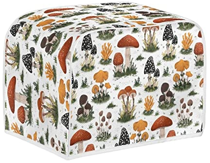 STUOARTE Toaster-Abdeckung, 4 Scheiben, Küchenzubehör, Schutzfunktion, Faltbar, Dekorative Designs, Mandala-blumen, Mehrfarbig, Brot