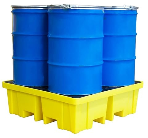 Drum Spill Pallet for 4 x 205ltr Drums with 4 Way FLT Access