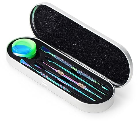 Coolty 6PCS Herramientas para esculpir cera Herramienta de doble punta de acero inoxidable para esculpir arcilla Herramienta DIY para esculpir, modelar, dar forma, esculpir cerámica (Arcoiris)