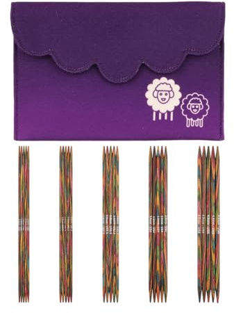 KnitPro Symfonie Set de agujas de doble punta, (15-20cm) - 1 Set