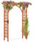 COSTWAY Arco in Legno da Giardino, Pergola di Legno per Piante Rampicanti, Decorazioni per Matrimonio e Patio, 160 x 60 x 213 cm