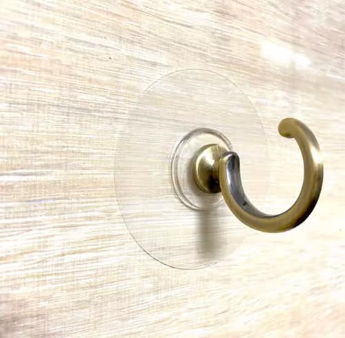 Cciphy Wood Curtain Tieback, Non-Trace Stick Metal Wall Hook Storage Holder, Cute Window Curtain Hook, No Drill Tieback Buckle Curtain Holdbacks for Home Decor, 2 Pack (Antique Bronze)