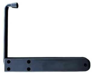 Fermapersiana piemonte FP24 blocca anta fermo imposta ferma imposta ferma persiane fermapersiane blocca ante modello con gancio lungo (Nero)