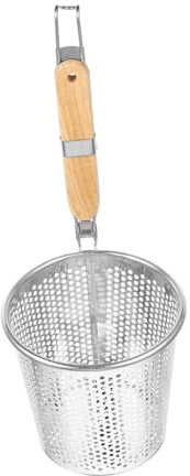 MAGICLULU Knödelkorbsieb Pasta-Einsatz Schaumlöffel aus Netzgewebe Ramen-Siebkorb Metallkörbe Filter Nudeln Nudeln Pasta-Korb Speiseabschäumer gebraten Lebensmittel Kessel Spinne