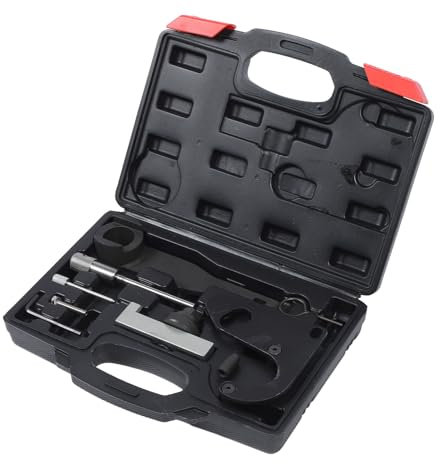 Bewinner Kit D'outils de Synchronisation de Moteur 9 Pièces, Outil D'alignement d'arbre à Cames de Moteur, Kit D'outils de Verrouillage de Réglage en Acier au Carbone pour 1.6 1.7 DCi R9M