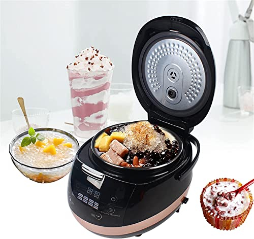 Creatore di Perle, Vaso per Perle Commerciale Nero Completamente Automatico, Lega di Alluminio + Plastica ABS Fornello per Tapioca Perla Creatore di Perle 5L per tè
