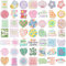 Sibba Lot De 100 Autocollants Mignons En Vinyle Imperméable Pour Ordinateur Portable Accessoires De Motivation Positive Pour Journal Scrapbooking Fournitures De Tableau De Vision